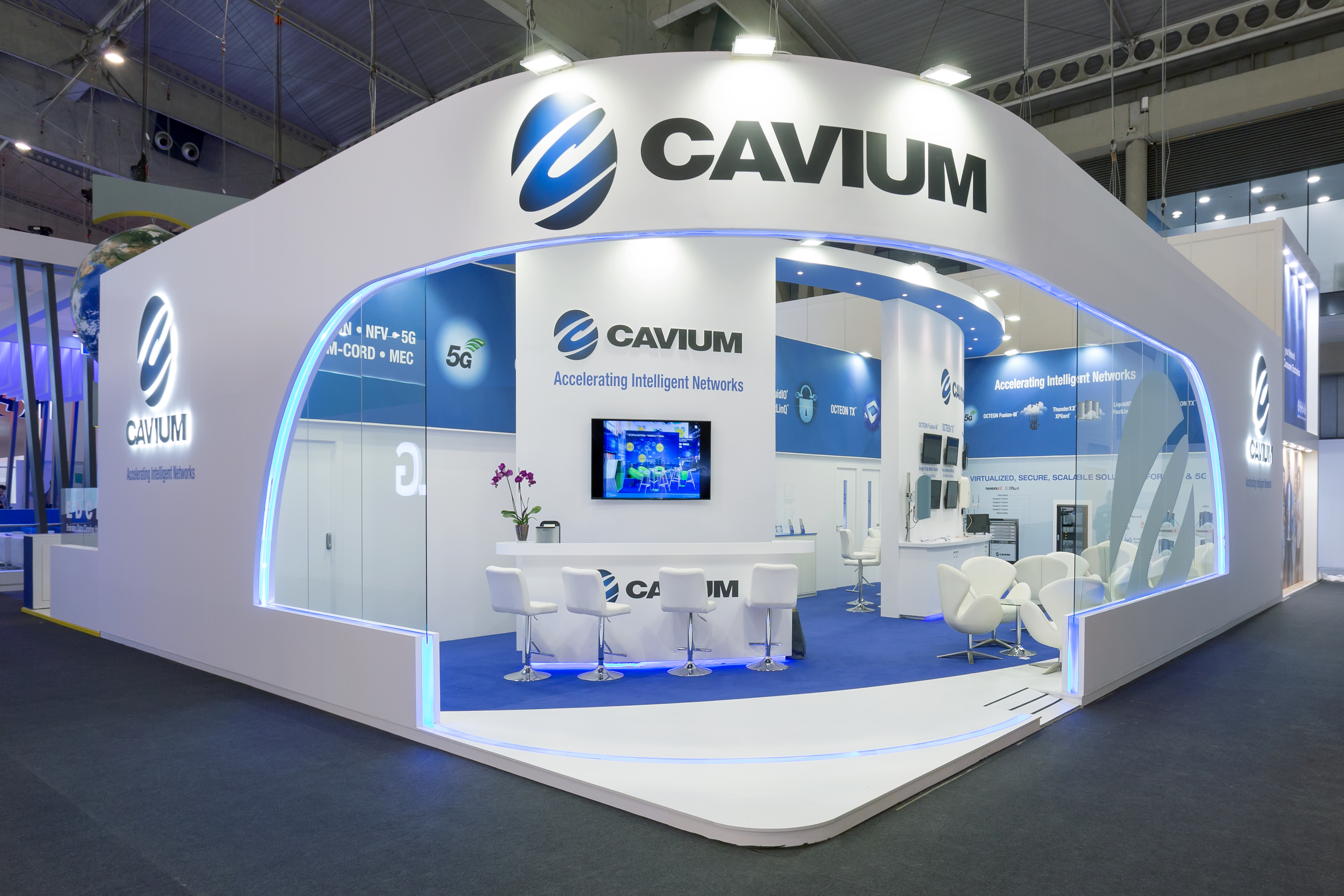 Stand Cavium MWC Barcelona 2018