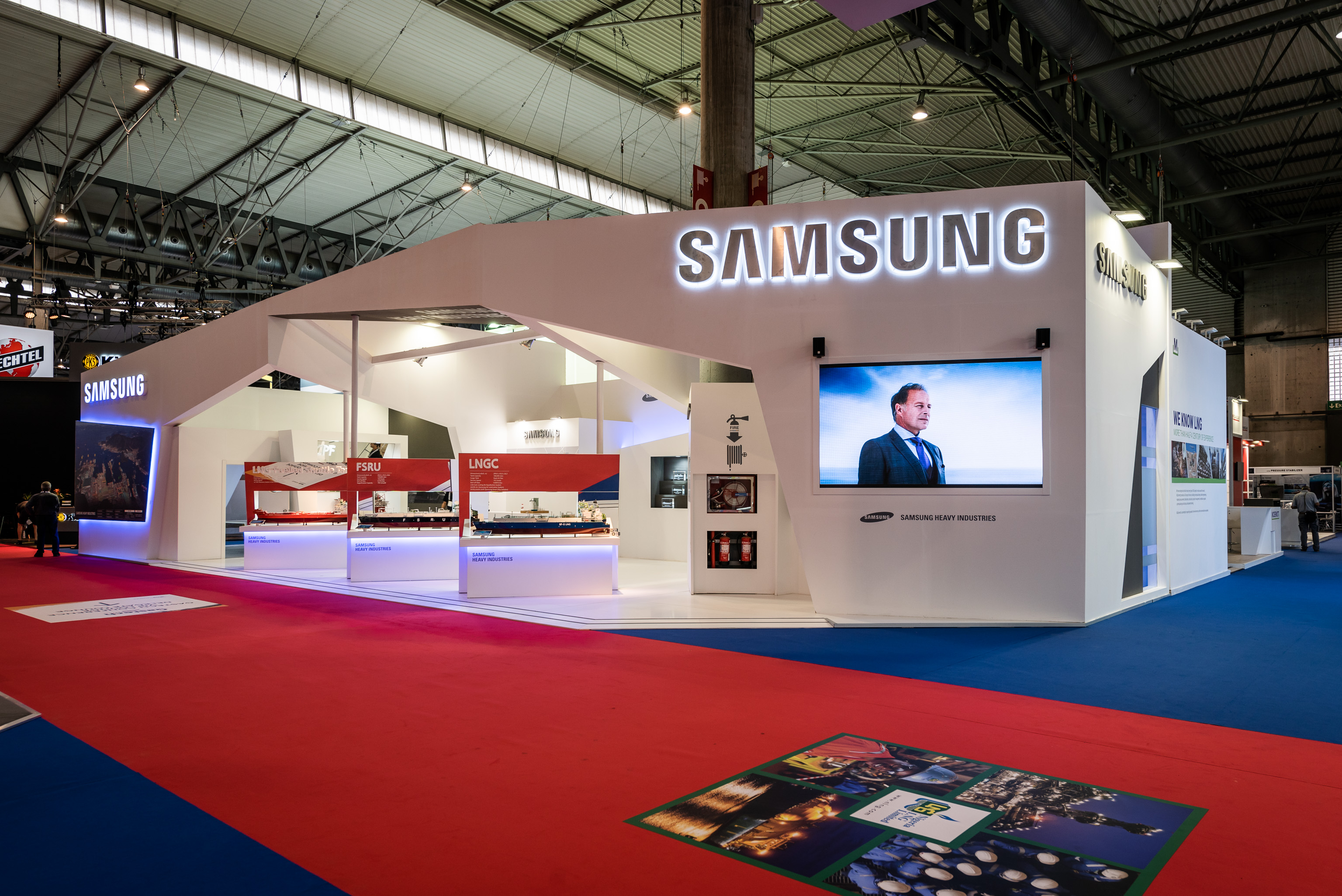 Samsung Stand Heavy Industrial Gastech Barcelona 2018